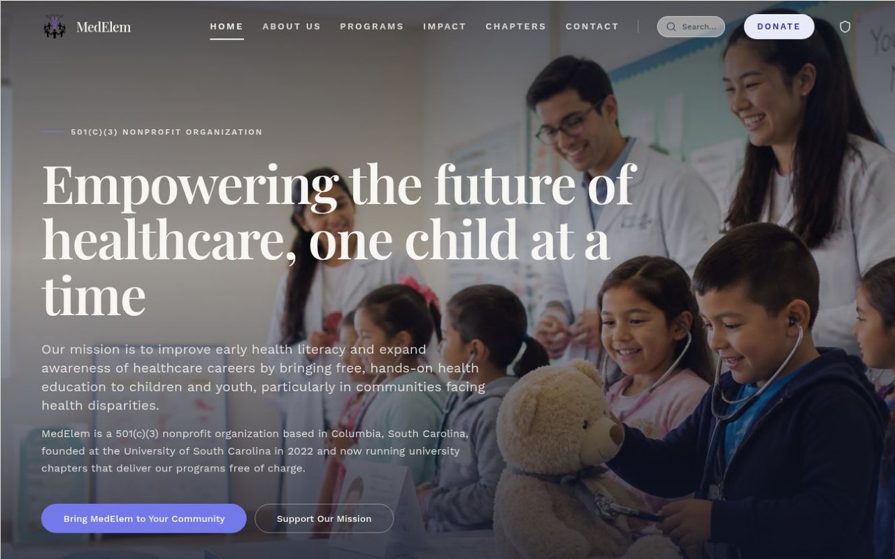 MedElem website preview