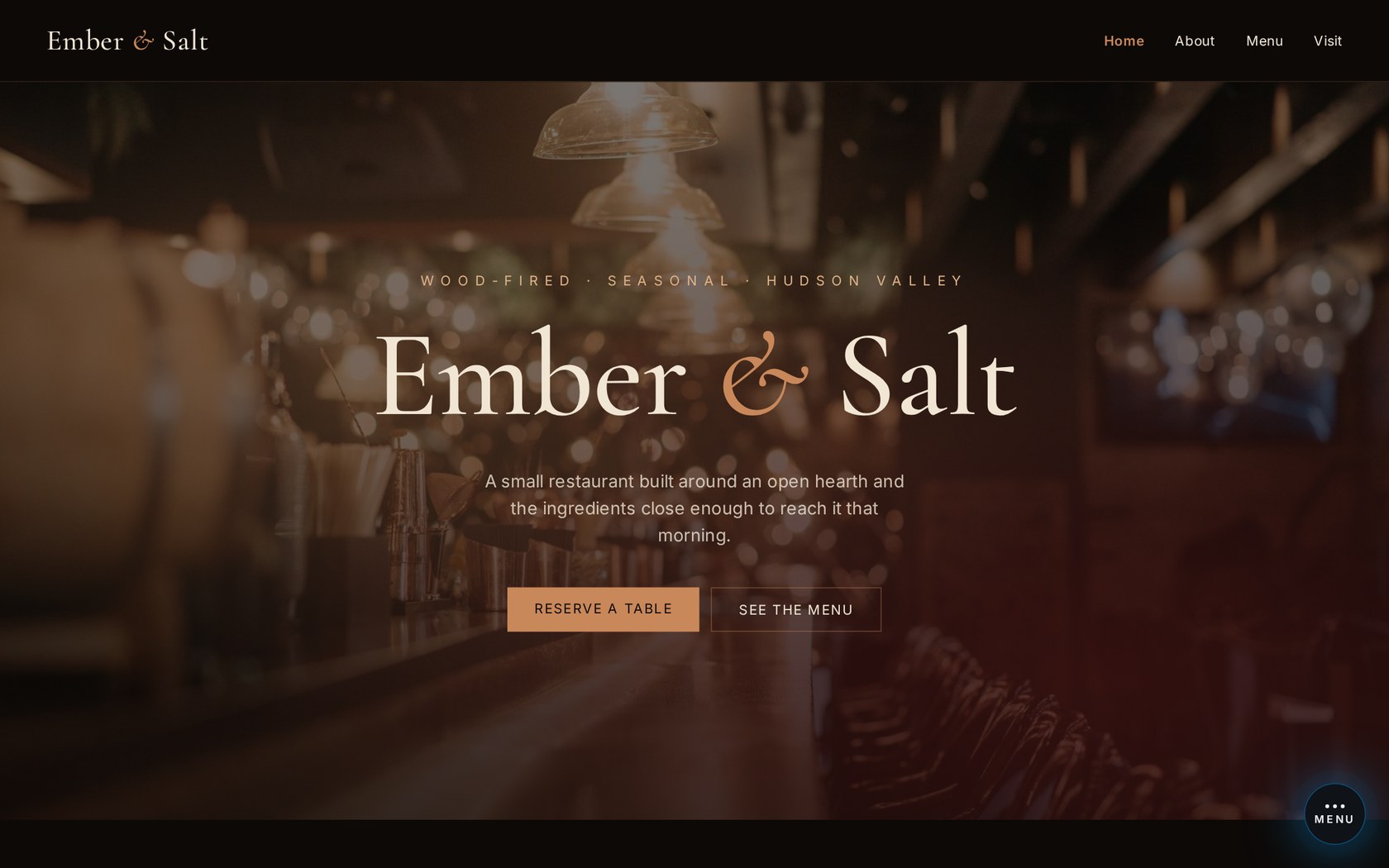 Ember & Salt website preview