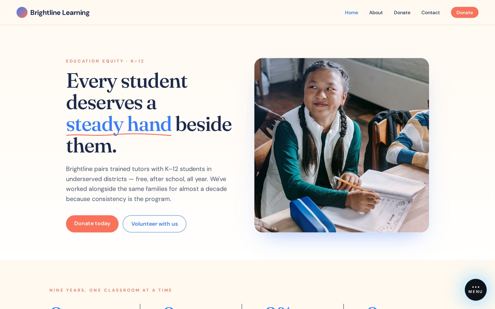 Brightline Learning website preview